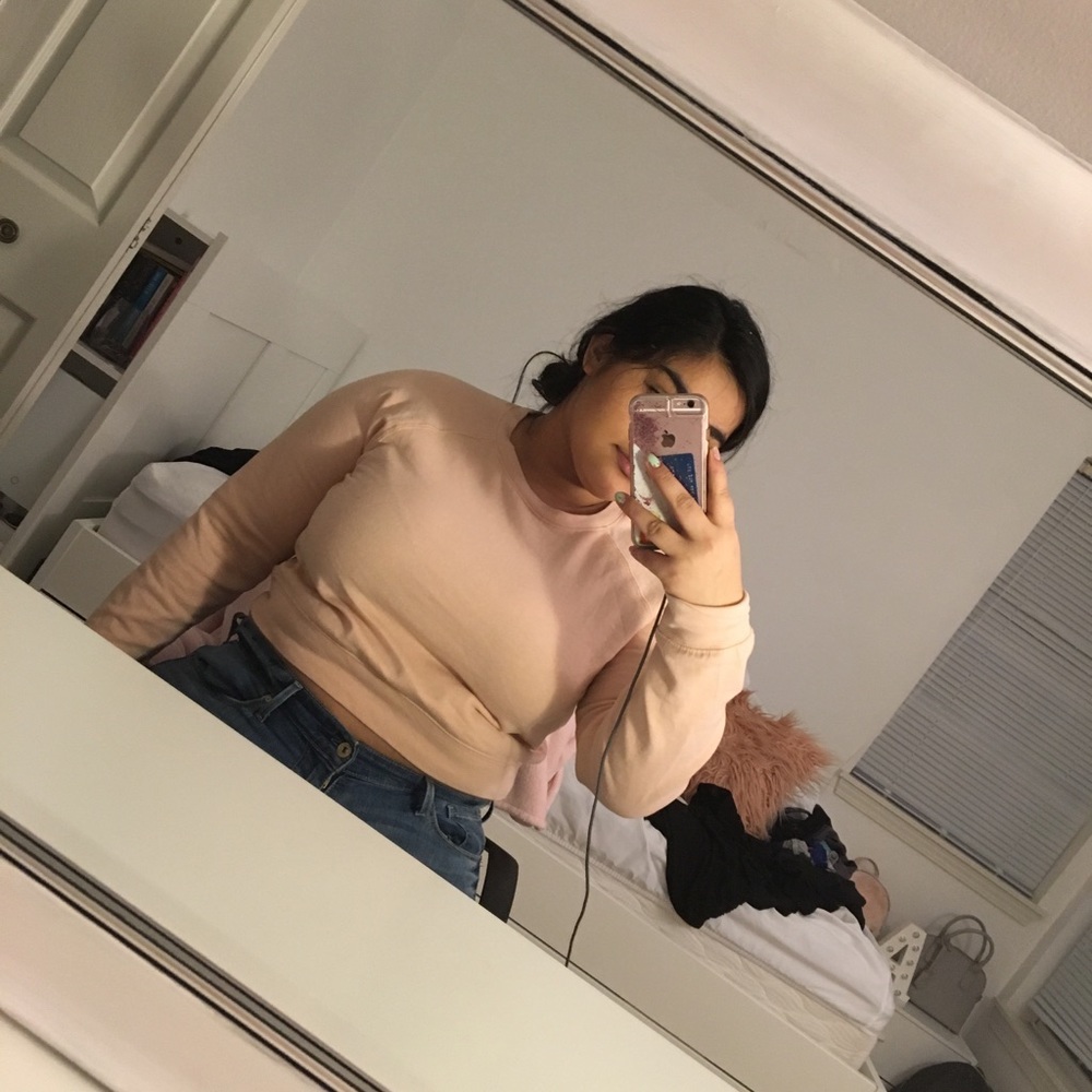 Pink crop top